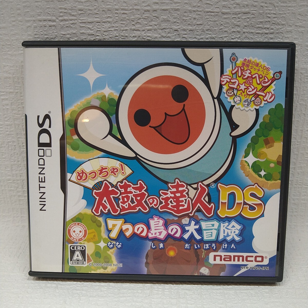 【DSソフト】/ 太鼓の達人DS 7つの島の大冒険 タッチペンあり 管理No3-099 同梱包大歓迎!!拍卖