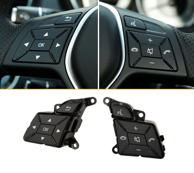 ベンツ ステアリング スイッチ 左右セット//R172 W218 W117 SLK200 SLK350 CLS350 CLS550 CLA180 CLA250拍卖