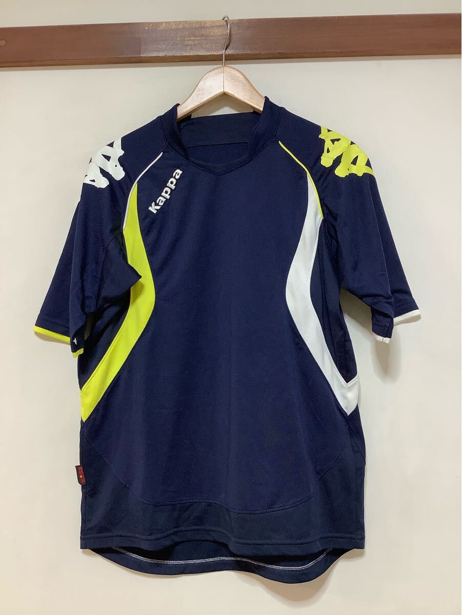 ち1668 Kappa カッパ メッシュ半袖Tシャツ L ネイビー ドライ 速乾拍卖