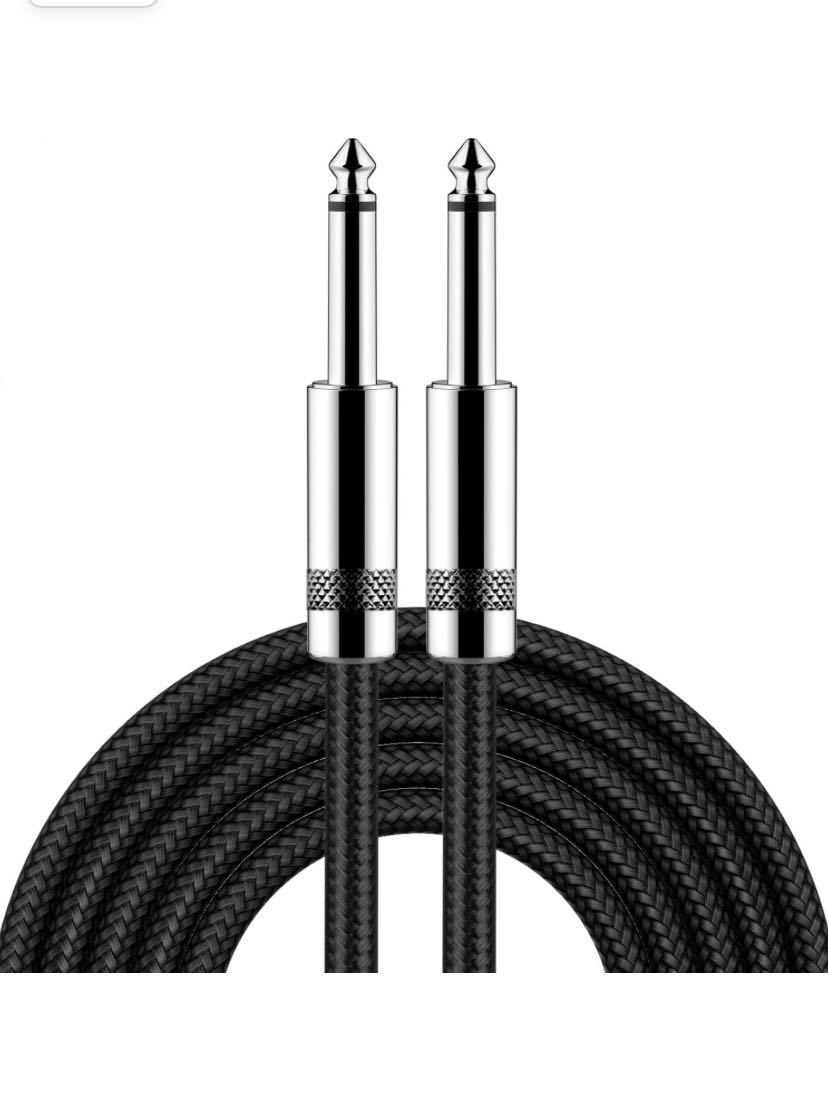 ギターシールド 3M S-S ギターケーブル プラグ ベース シールド 高耐久ナイロン 断線しにくい拍卖