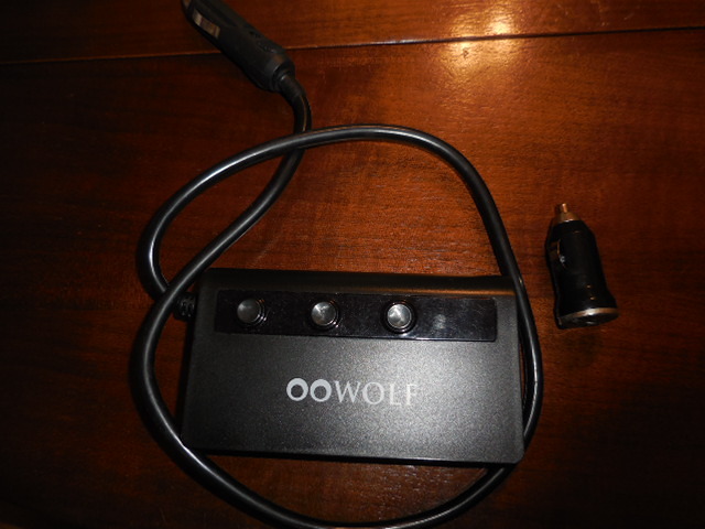 OOWOLF シガーソケット 3連 4ポート付き USB充電器とおまけつき USED拍卖