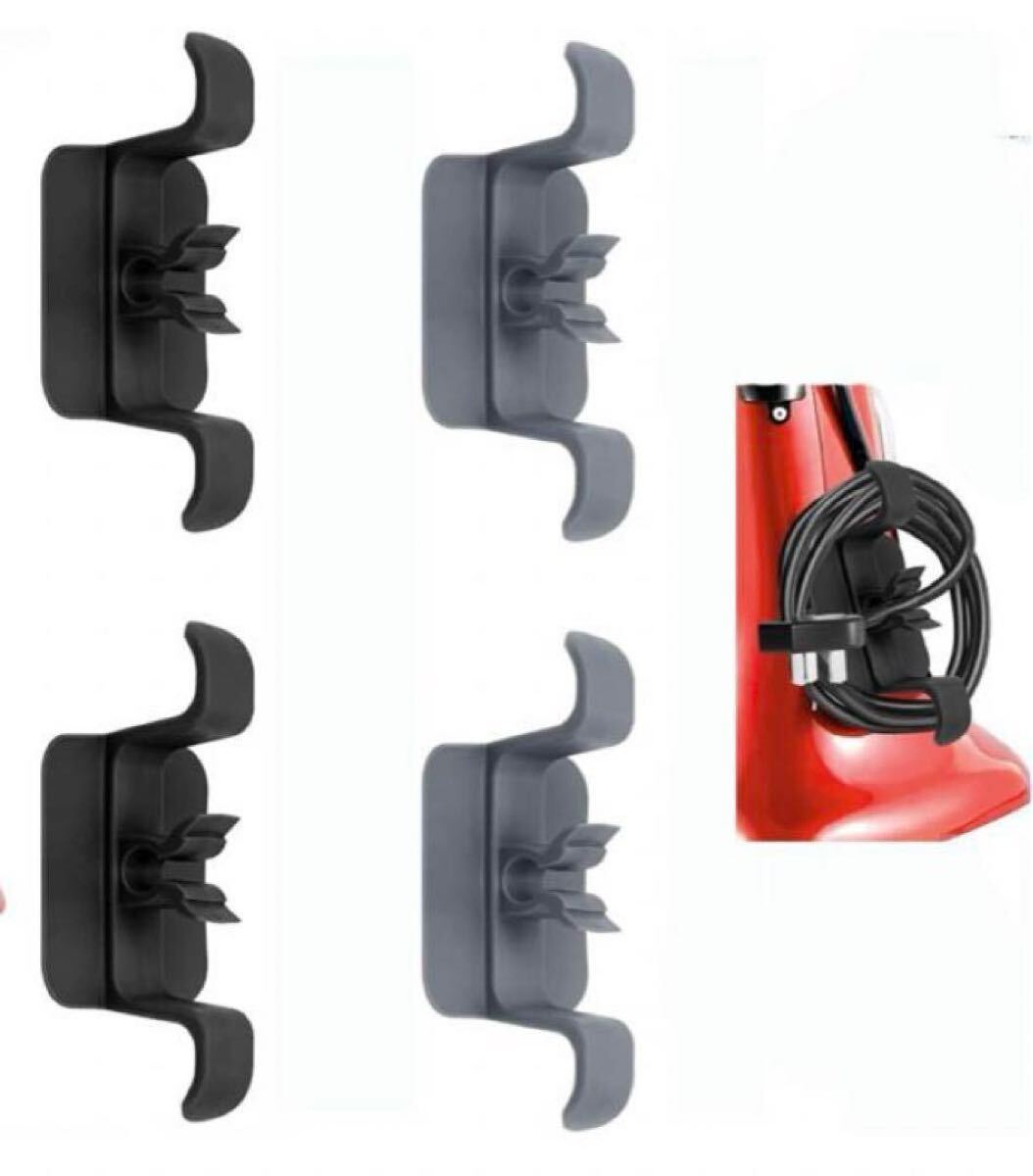 コード 巻き取り 配線コード フック 家電用 コードまとめ ケーブルクリップ拍卖