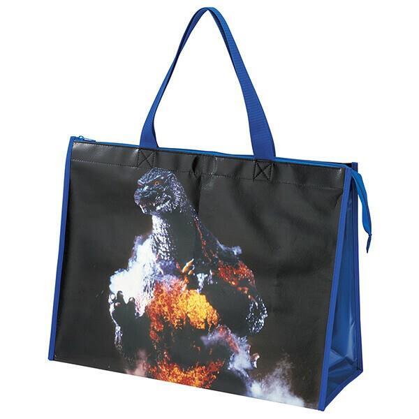 ゴジラ レジャーシート生地バッグ L トートバッグ 大容量 撥水 手提げ GODZILLA スケーター拍卖