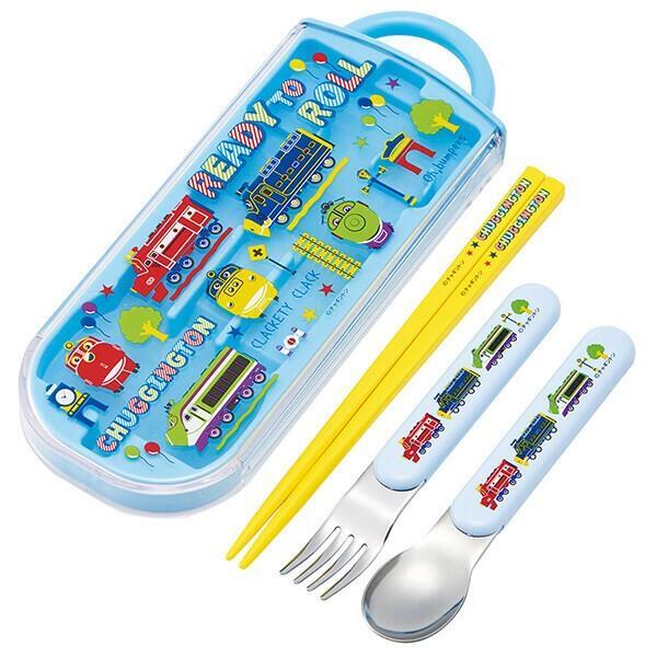 チャギントン スライド式トリオセット スプーン フォーク セット カトラリーセット 抗菌 食洗機対応 スケーター拍卖