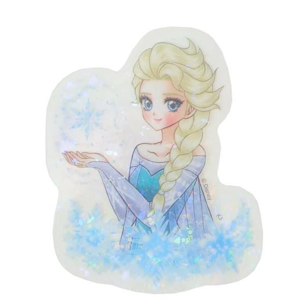 シール アナと雪の女王×中川翔子 ホロラミクリアシール エルサ拍卖