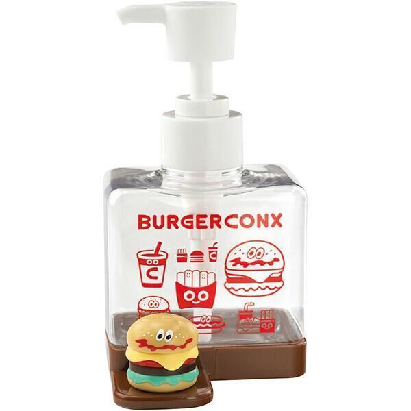 バーガーコンクス マスコット付ソープディスペンサー 250ml 詰め替え ボトル 手洗い ポンプボトル スケーター拍卖