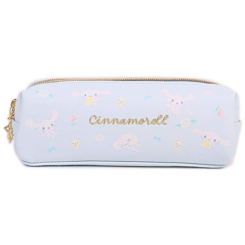 シナモロール ダブルファスナーペンケース ペンポーチ 2ルームタイプ たっぷり収納 サンリオ sanrio キャラクター拍卖
