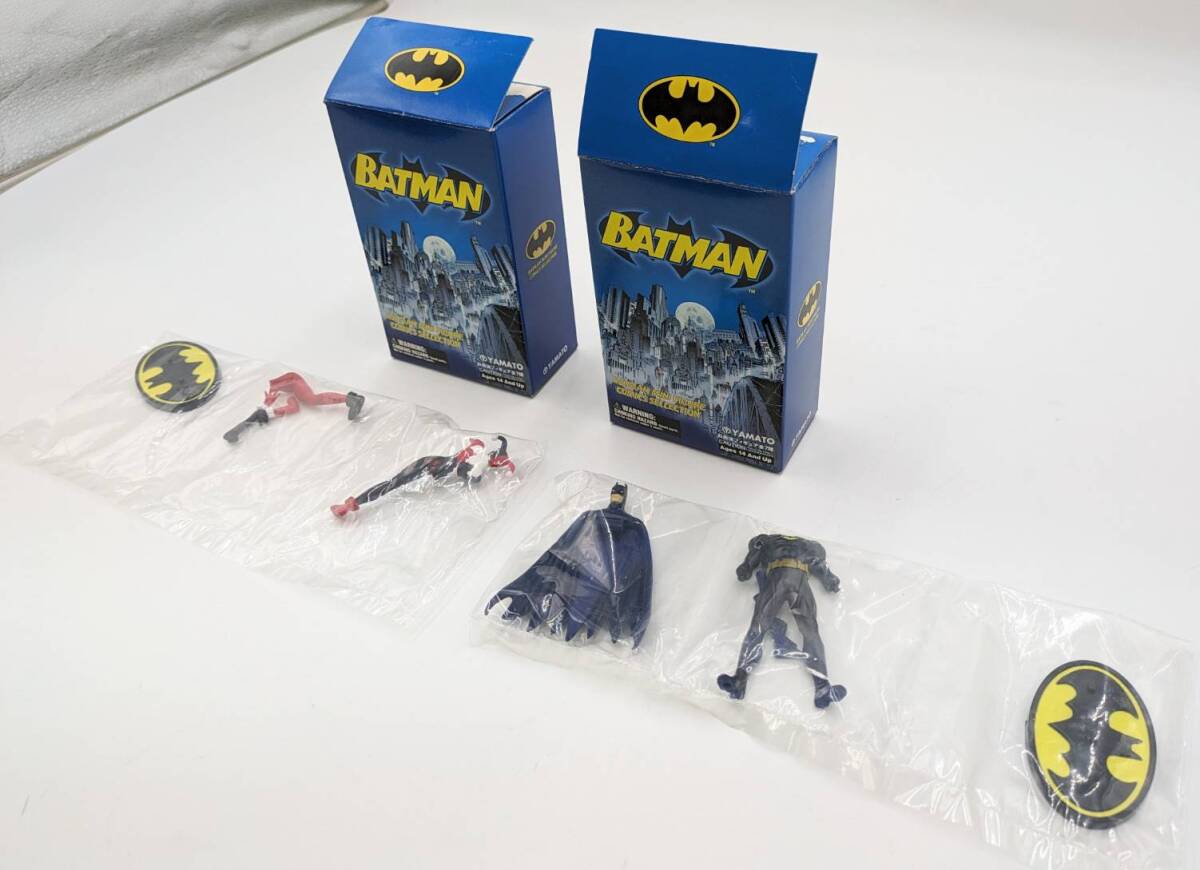 【未使用品】 バットマン ミニフィギュア コミックス セレクション バットマン(A) ハーレークイン YAMATO 彩色済フィギュア 箱付 セット拍卖