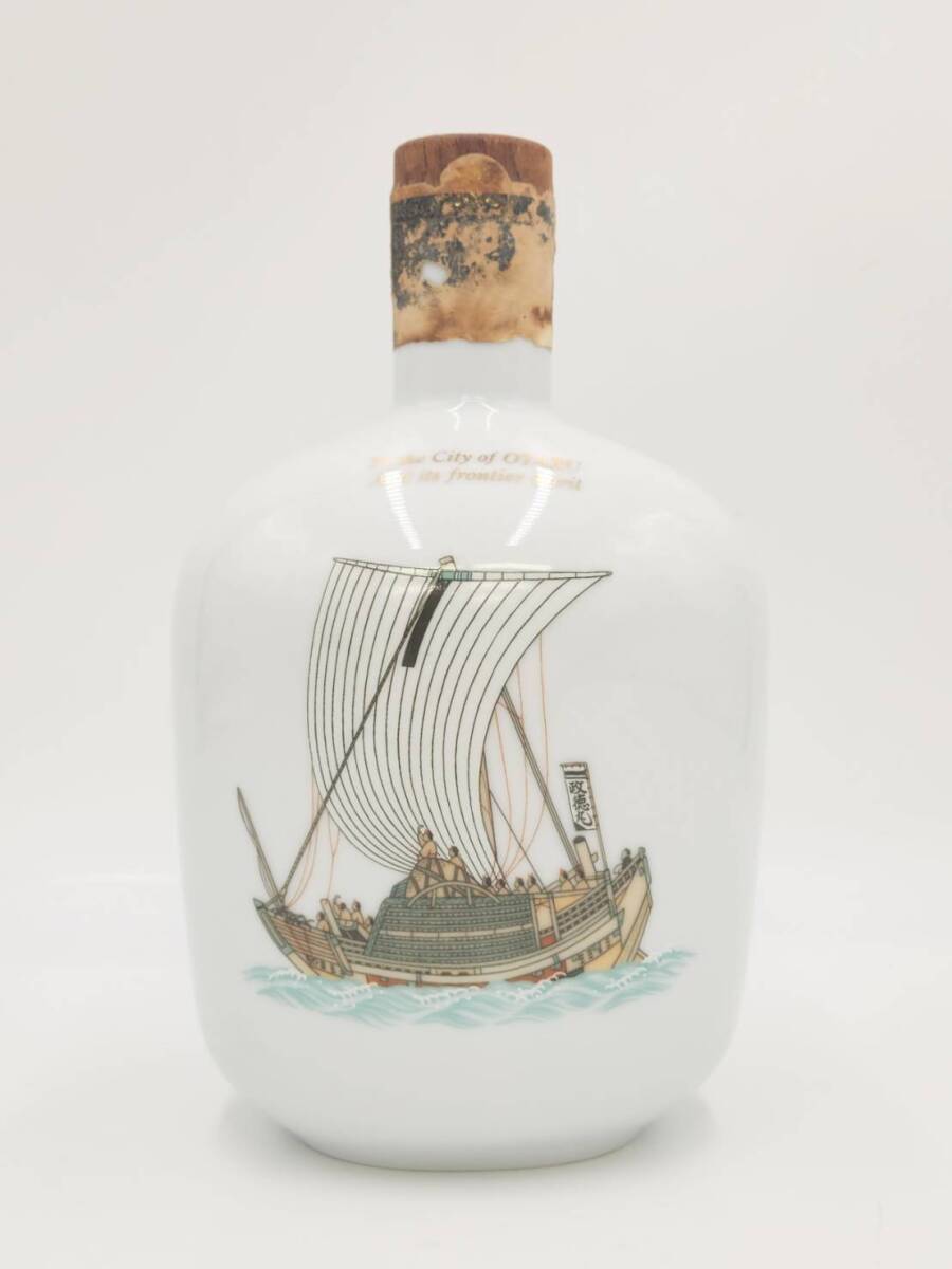 【未開栓】SUNTORY WHISKY サントリー ウイスキー オールド 小樽 政徳丸 記念ボトル 陶器ボトル 760ml 43% 総重量約1092g 封シール一部破損拍卖
