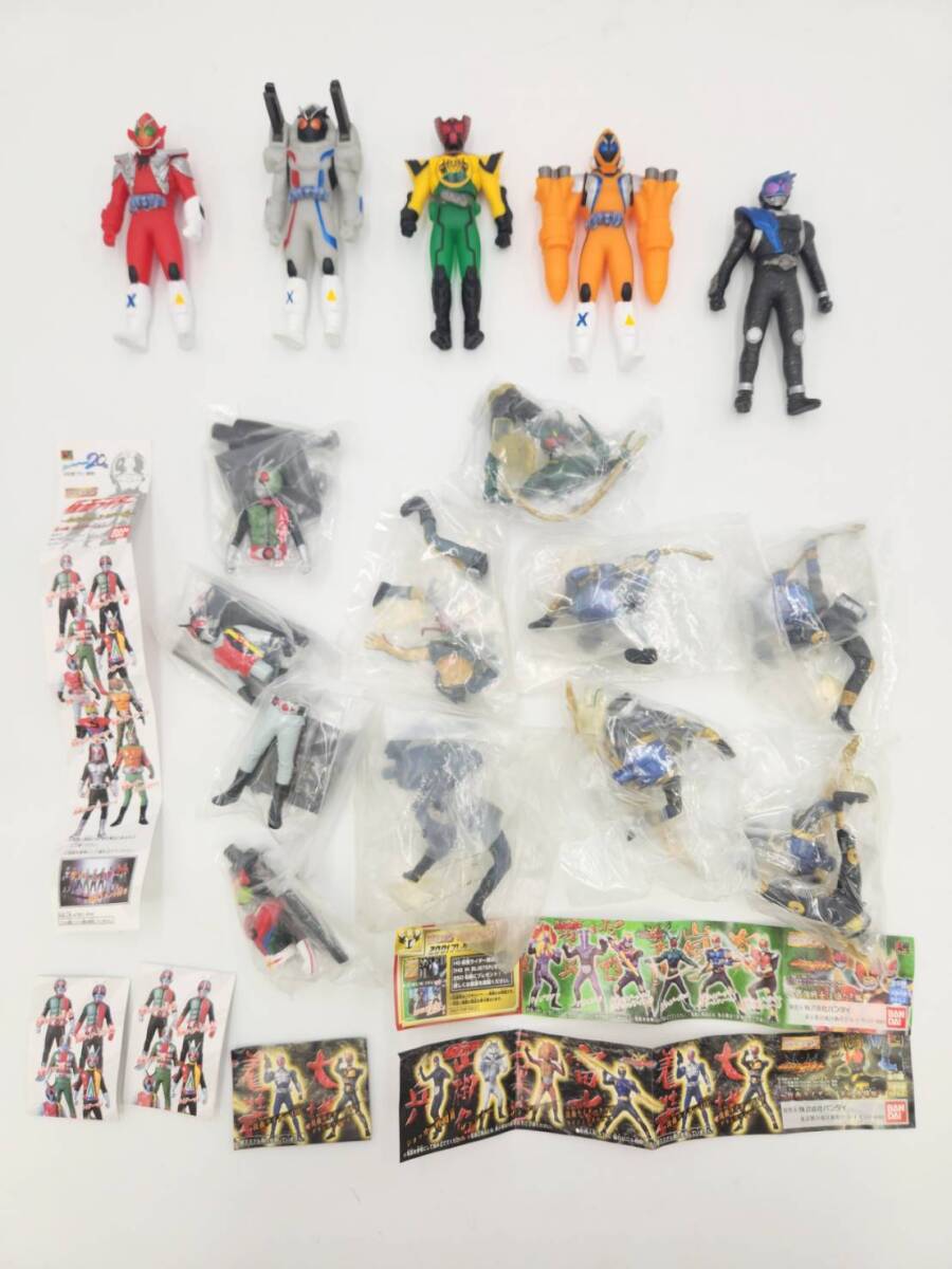 仮面ライダー HGシリーズ ソフビ まとめ売り 栄光の9人ライダー編 仮面ライダーアギト 仮面ライダーフォーゼ コレクション 当時物 現状品拍卖