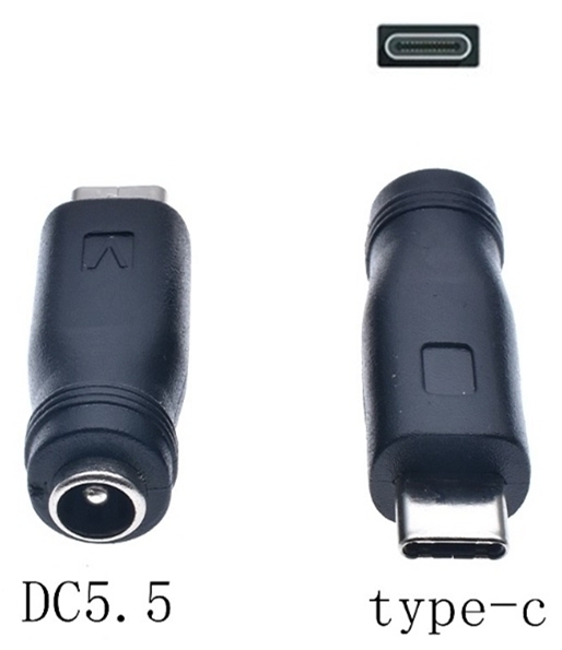 DC USB 変換 アダプター プラグ ジャック コネクター DC(メス) -USB Type-C (オス) タイプC 外径5.5mm内径2.1mm、拍卖