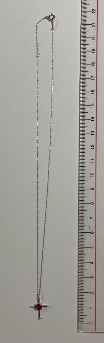 K18 WG ルビーダイアモンドペンダント拍卖