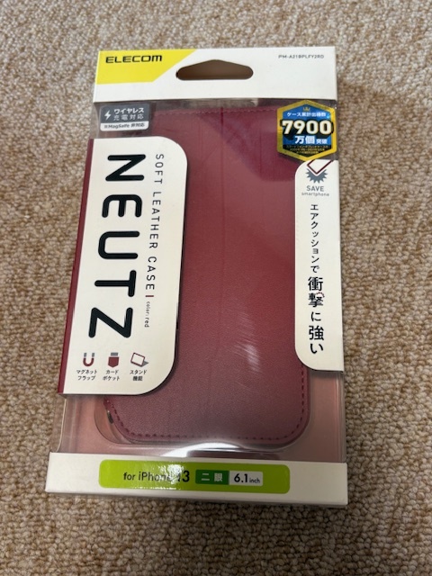 未開封 iPhone 13 ソフトレザーケース NEUTZ 磁石付き 送料無料拍卖