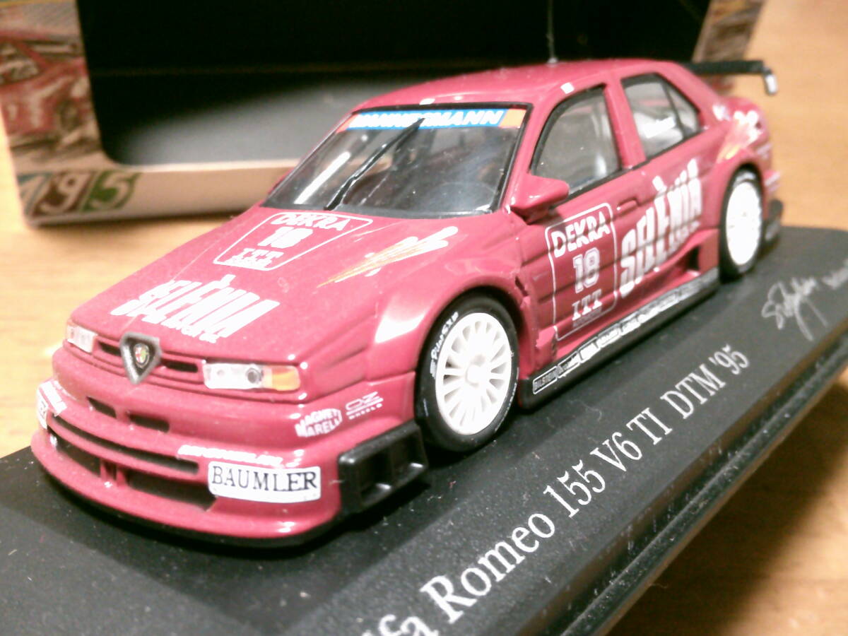 ミニチャンプス 1/43 「 アルファロメオ155 V6 TI DTM 」 #18 1995y ・送料 500円(レターパック発送)拍卖