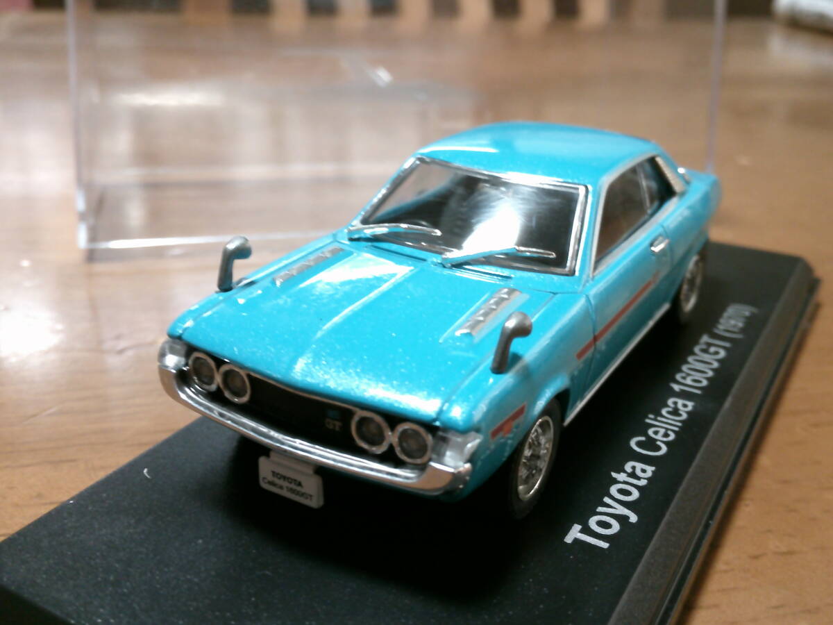 アシェット 1/43 「 トヨタ セリカ 1600GT 」 1970y ターコイズブルー ダルマセリカ ・送料500円(レターパック発送) 拍卖