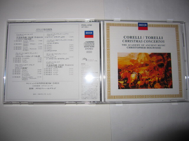 クリスマス協奏曲集/コレルリ/トレルリ他 クリストファー・ホグウッド,エンシェント室内管弦楽団,エンシェント室内合唱団 DECCA拍卖