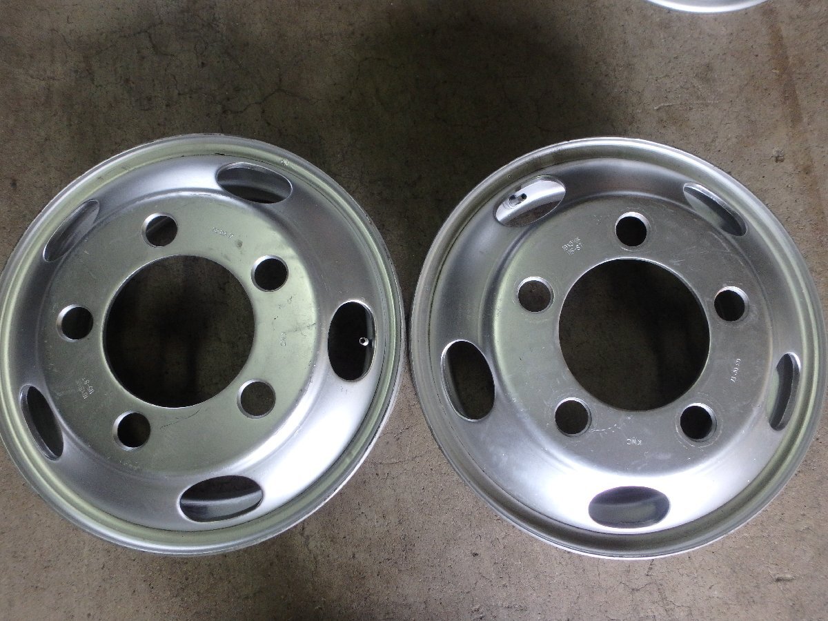 H98 送料無料 16×5.5 115-8T KWC スチールホイール 2本 5H 5穴 キャンター 再塗装品拍卖