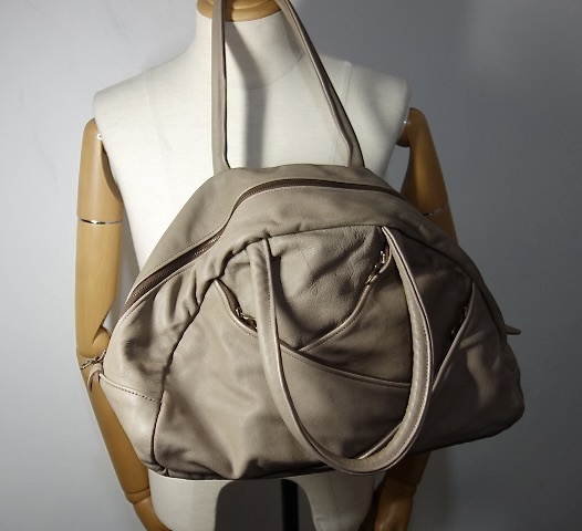 TK 英国 イングランド製 ジャスエムビー JAS M.B. 本革レザー ボストンバッグ ririジッパー拍卖