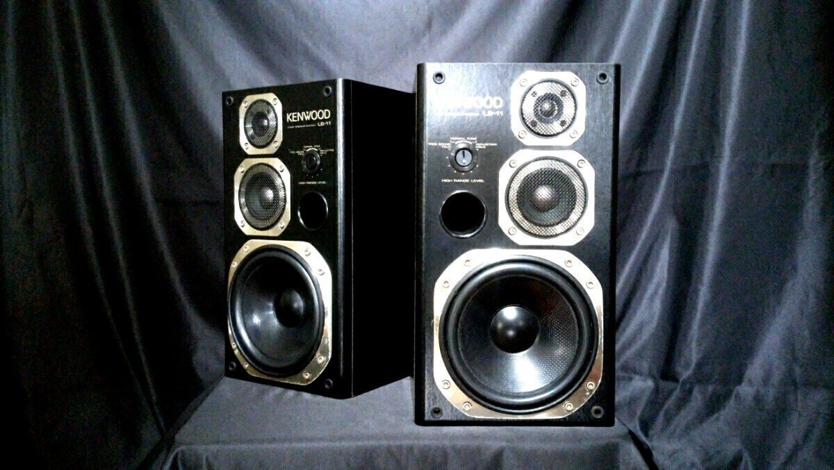 KENWOOD LS-11 ケンウッド 3wayスピーカー♪エッジ交換整備他♪最高級艶出しWAX処理拍卖