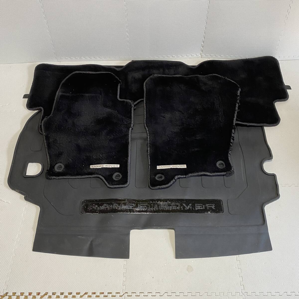 p 即決☆ RANGE ROVER フロアマット 4枚セット ランドローバー レンジローバー アクセサリ カー用品 FLOOR MAT【現状品】拍卖