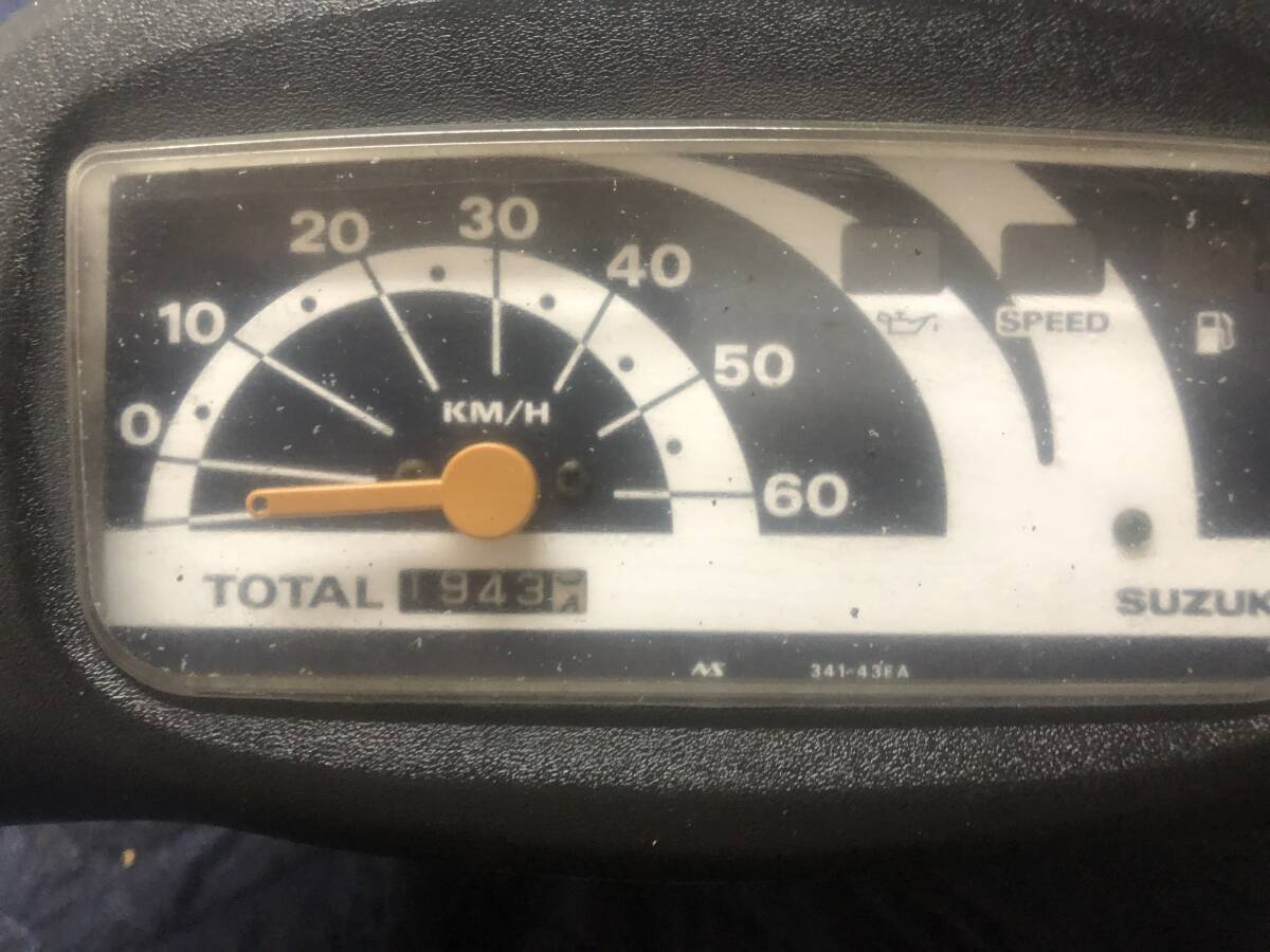 SUZUKI レッツ2 CA1PA スピードメーター(1943km) 神戸発 B195-9拍卖