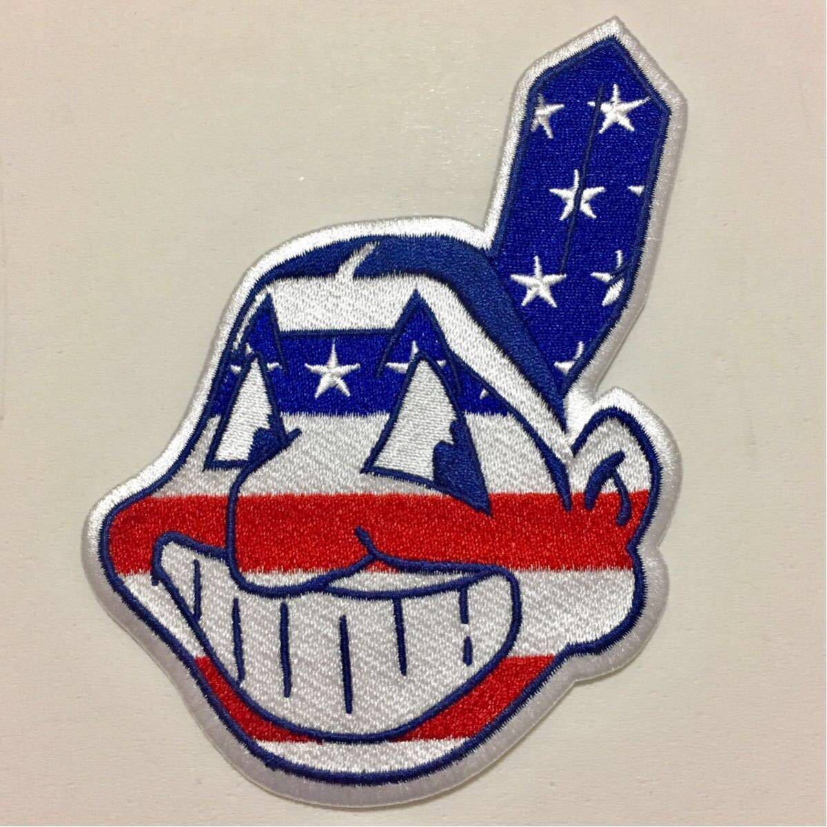MLB クリーブランド・インディアンス 星条旗 ワッペン拍卖