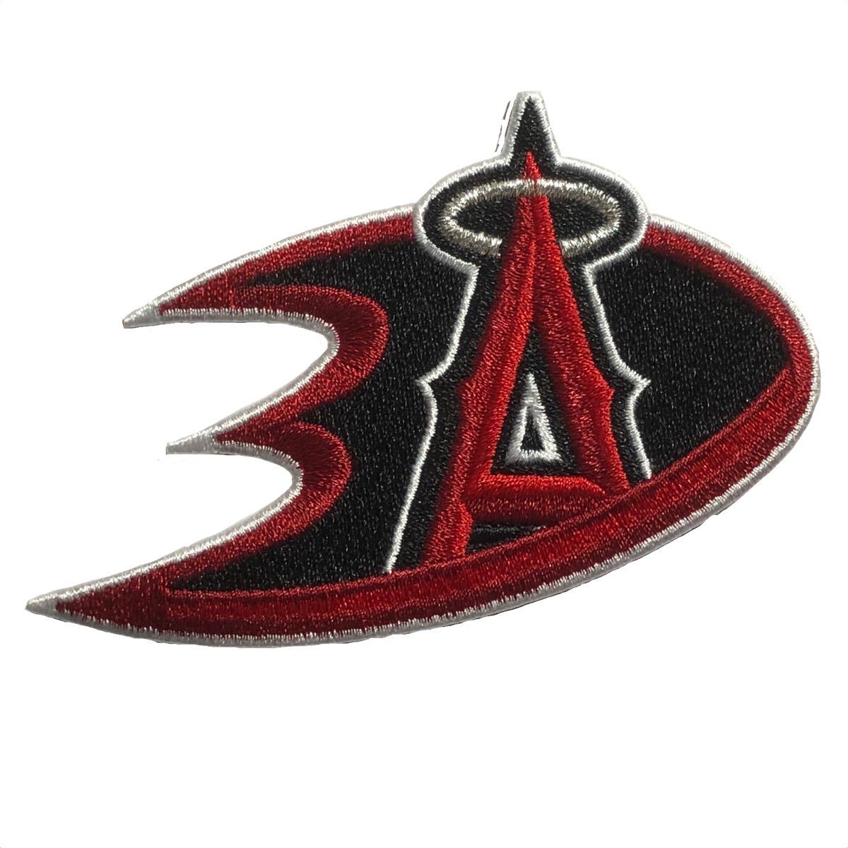 MLB ロサンゼルス・エンゼルス × NHL アナハイム・ダックス 2018 ワッペン 黒拍卖