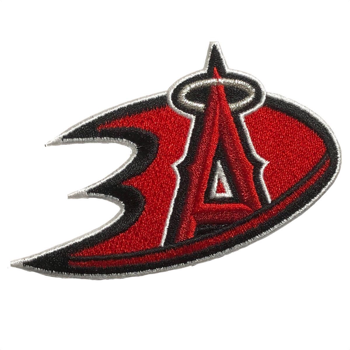 MLB ロサンゼルス・エンゼルス × NHL アナハイム・ダックス 2018 ワッペン 赤拍卖