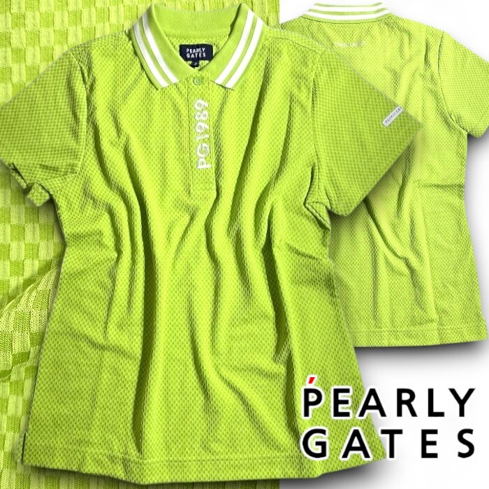 PEARLY GATES パーリーゲイツ 定価1.9万 日本製 盛夏対応 吸汗速乾×遮熱 TRYCOOL 半袖 ポロシャツ ゴルフ 2260708 130 1 ▲022▼50528w04拍卖