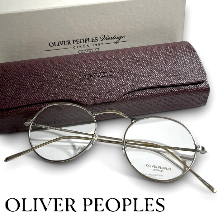 OLIVER PEOPLES オリバーピープルズ 新品 定価3.9万 日本製 M-4 雅 メタルボストン メガネフレーム 伊達眼鏡 OV7957 AG ▲088▼50604w03拍卖