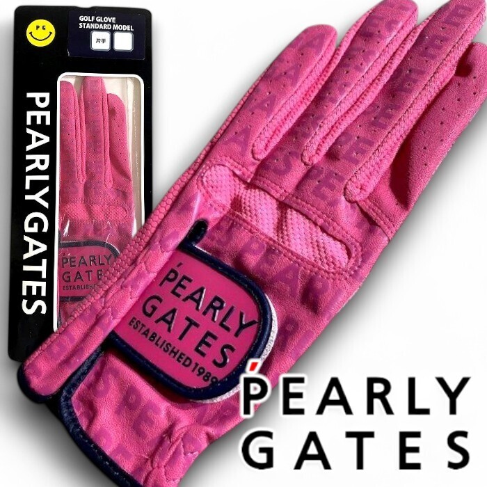 PEARLY GATES パーリーゲイツ 定価4千 オールシーズン Fレザー グローブ 左手 片手用 ゴルフ ユニセックス 2985205 090 LL ▲005▼50403w11拍卖