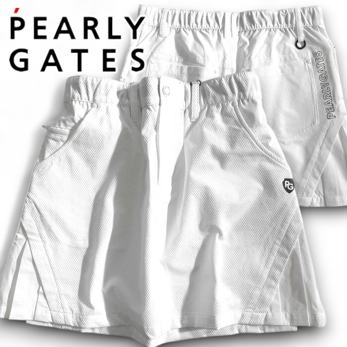 PEARLY GATES パーリーゲイツ 定価2.5万 吸水速乾 DotAir ストレッチ ミニスカート ゴルフウェア レディース 2234602 030 1▲028▼50616w05拍卖