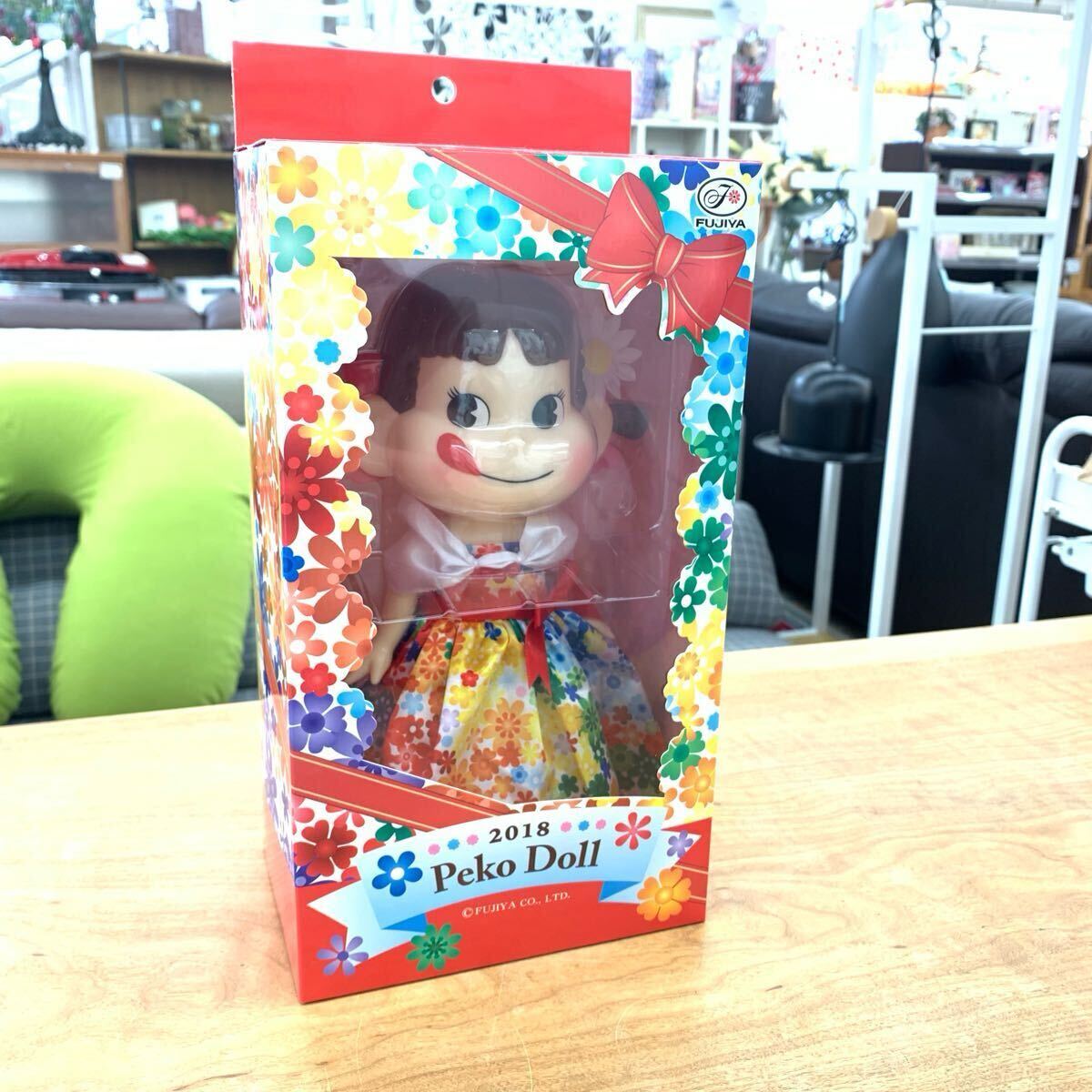 未使用 2018年 PEKO DOLL ペコドール ペコちゃん人形 カラフルドレス ソフビ フィギュア 708拍卖