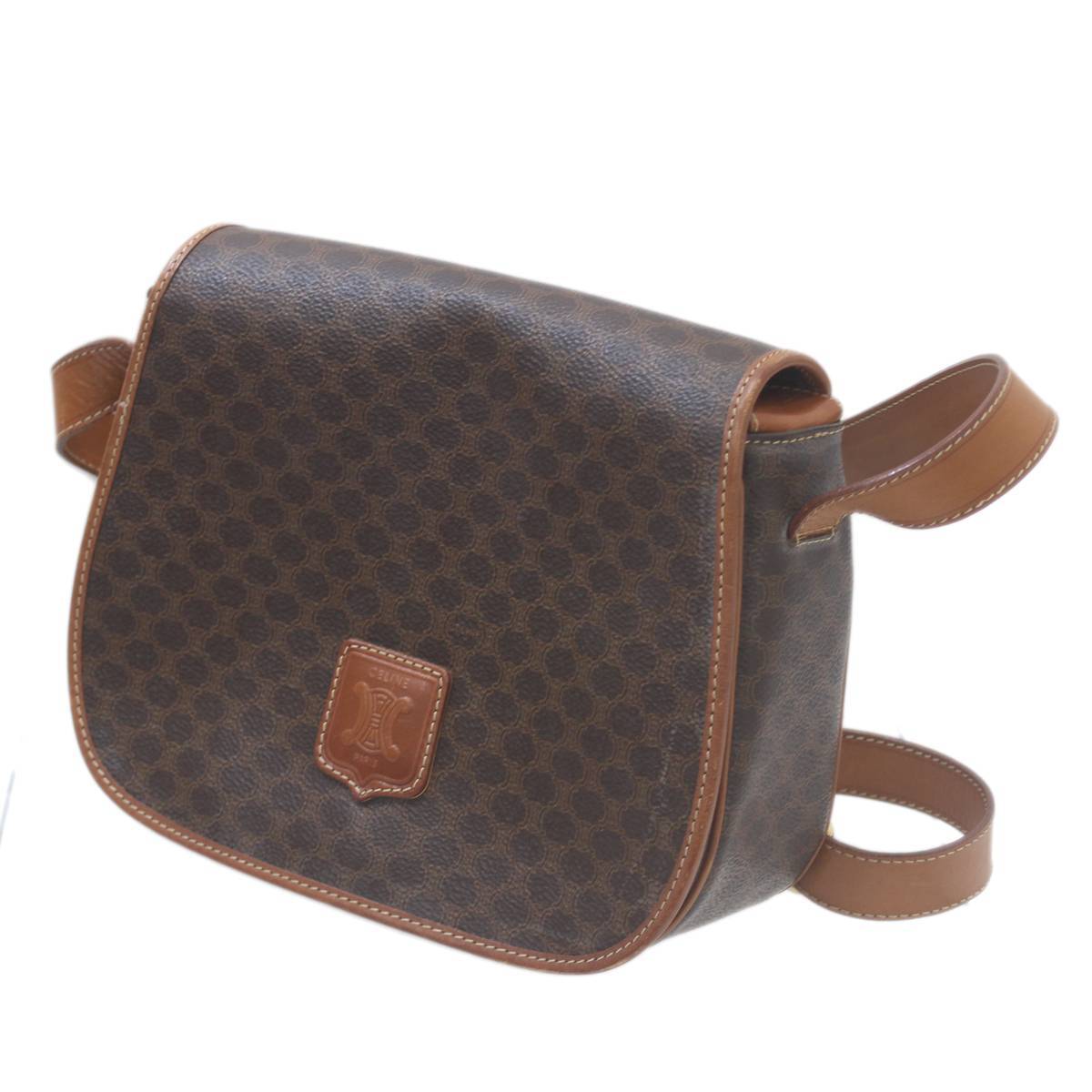 CELINE/セリーヌ ショルダーバッグ マカダム柄 ブラウン IS Bランク拍卖