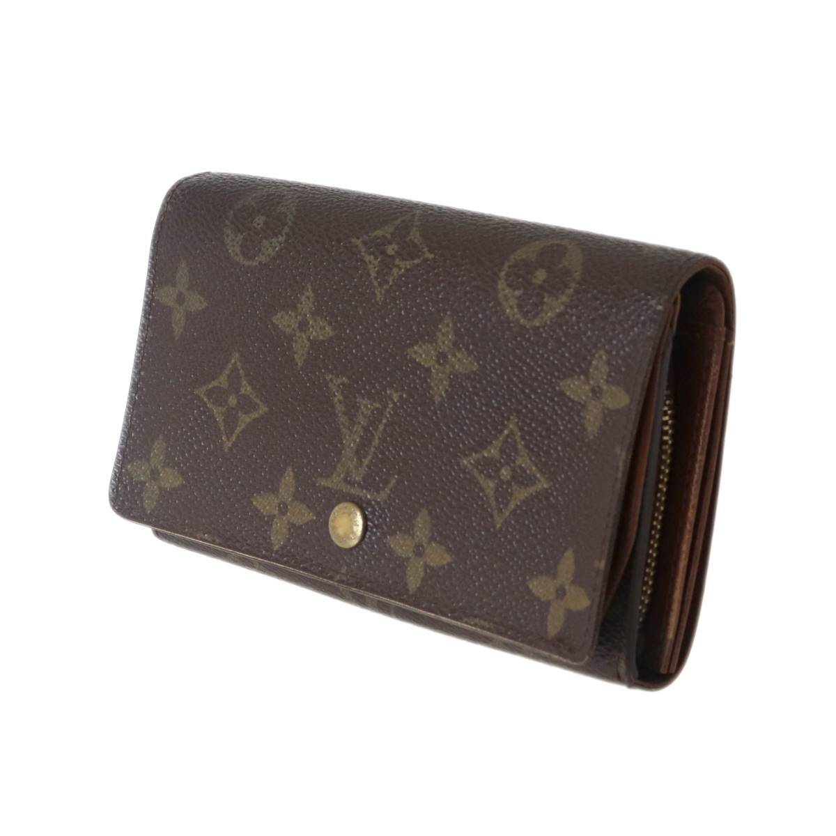 LOUIS VUITTON/ルイヴィトン ポルト モネ・ビエ トレゾール 二つ折り財布 モノグラム M61730 CT0072 NO Bランク拍卖