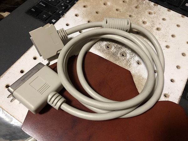 動作確認済 PC98 アンフェノール ハーフピッチ36ピン - フルピッチ36ピン プリンターケーブル 約140cm(CA250622)拍卖