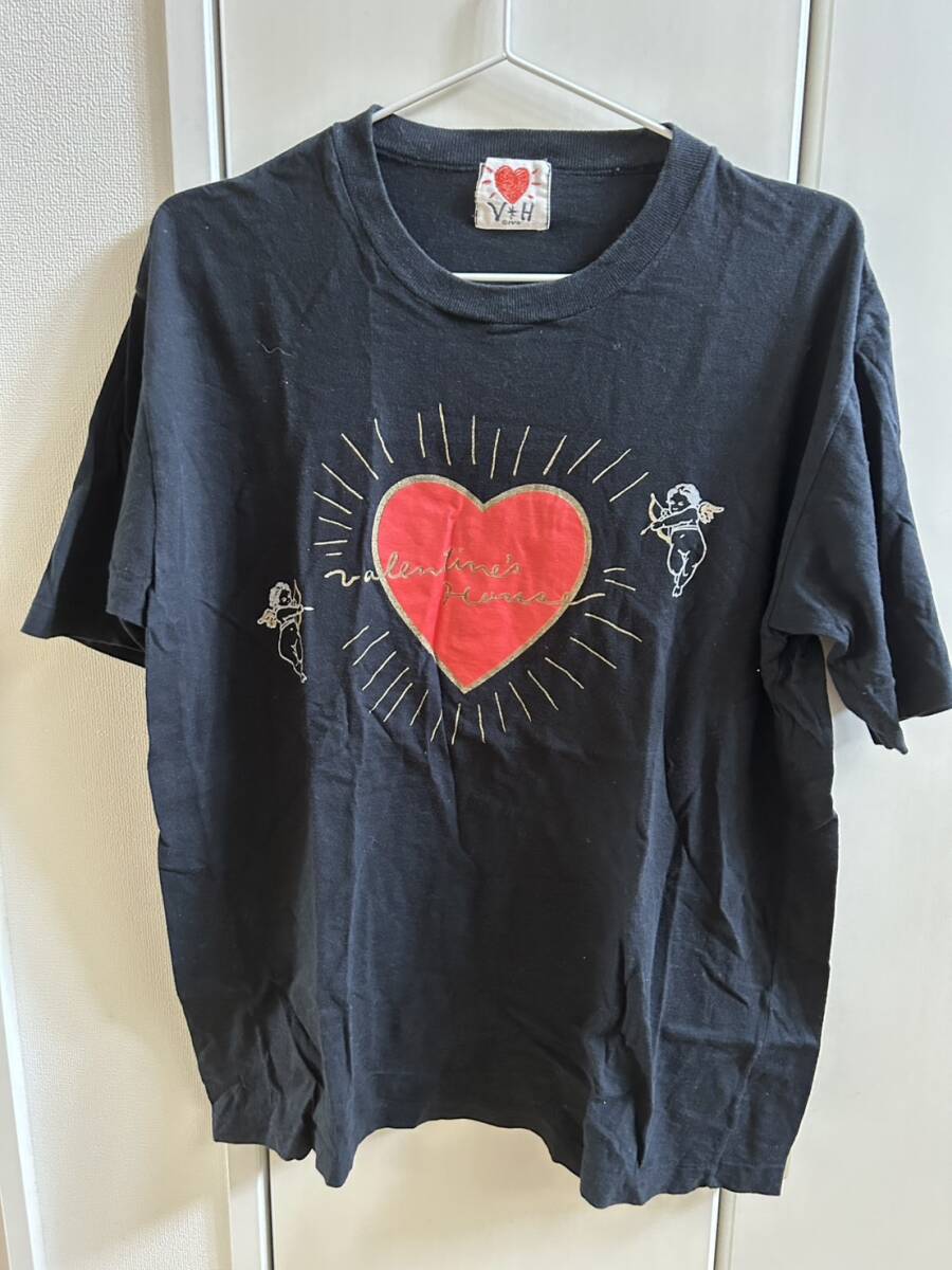 VALENTINE HOUSE ヴァレンタインハウス Tシャツ ねるとん紅鯨団が行く とんねるず SIZE不明 L位 日本製 綿100% 使用感有 黒色ブラック 拍卖