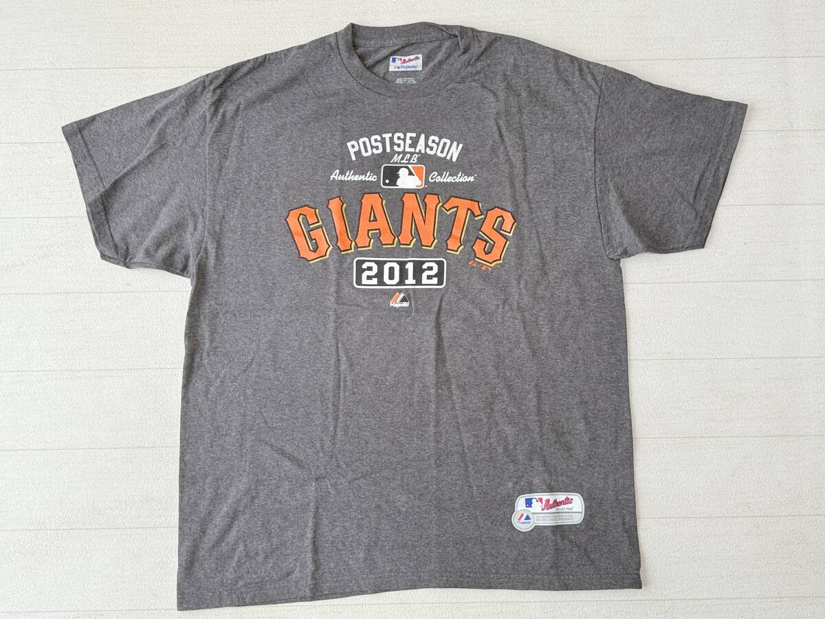 Majestic USA直輸入 古着 半袖 MLB メジャーリーグ SAN FRANCISCO GIANTS サンフランシスコ・ジャイアンツ Tシャツ メンズ XL拍卖