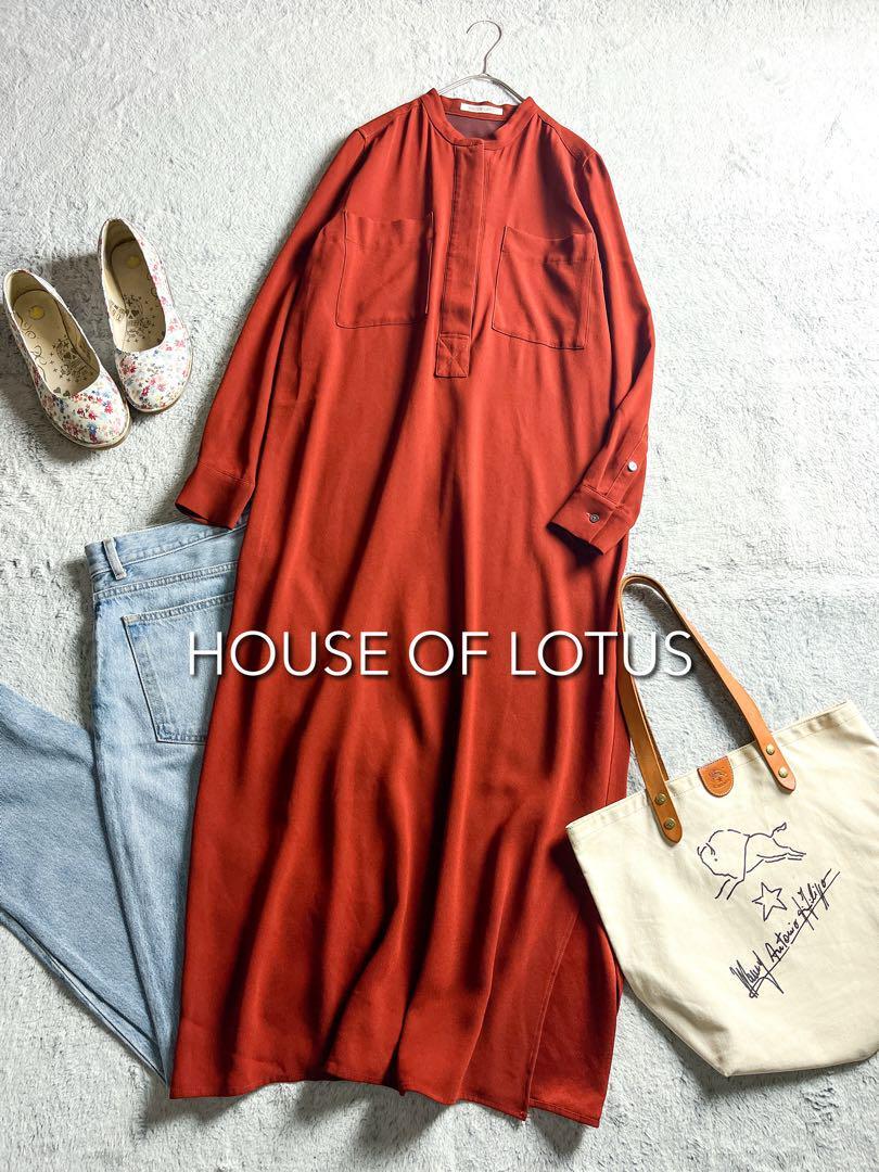 【HOUSE OF LOTUS】バックサテンジョーゼット スキッパーワンピース拍卖