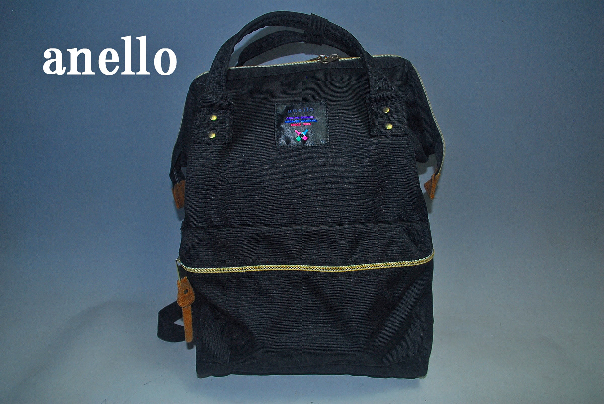 ★BBZ62・最終価格★形がとても良い!anello/良品です。機能性実用性に高評価!男女兼用 リュック/バッグパック拍卖
