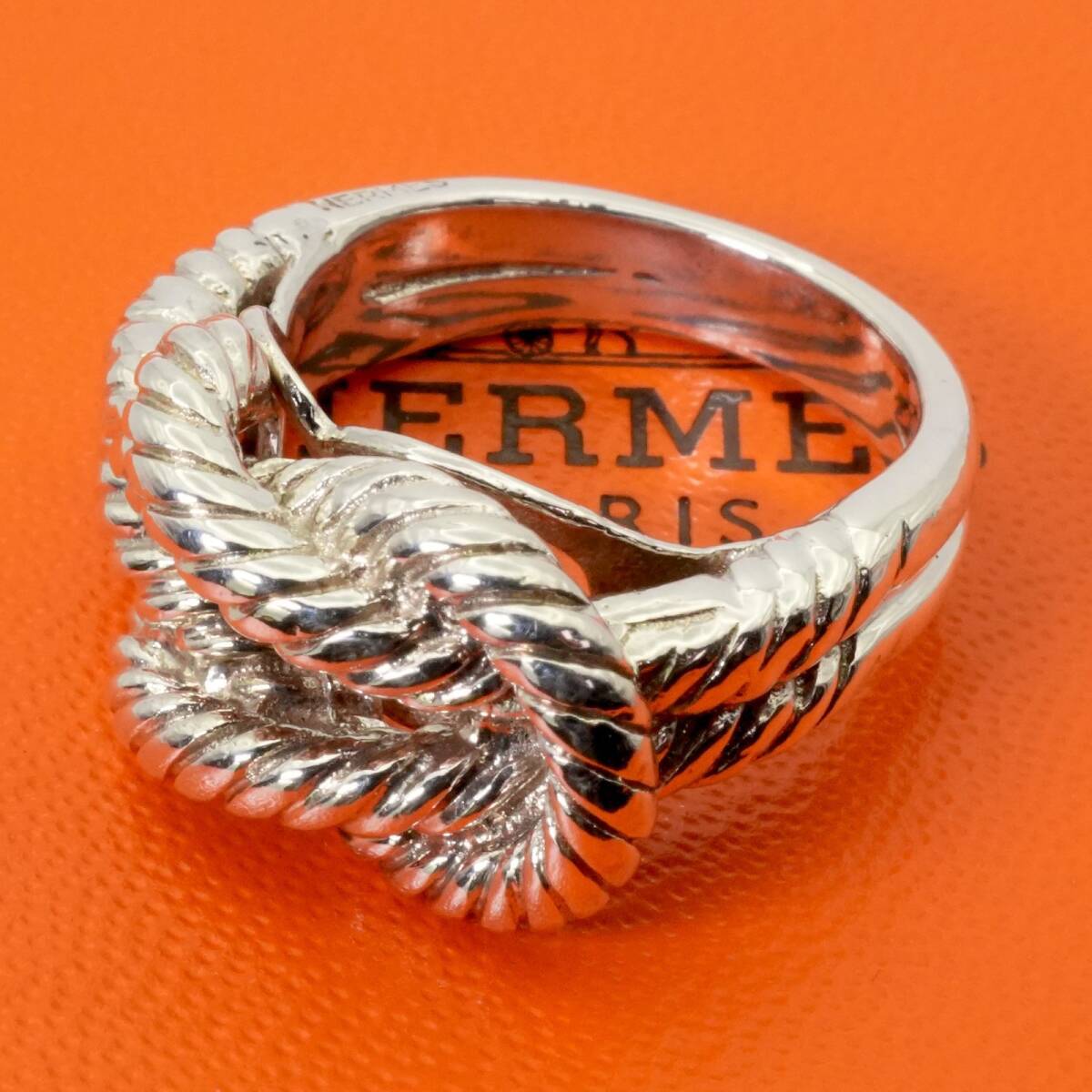 美品 8.5号 エルメス オーディエンヌ リング HERMES/24-4775拍卖