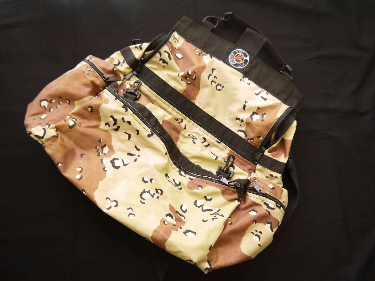 ☆◆美中古 使用少♪ メロ バッグ MELO USA 3WAY リュック 手提げ 肩掛け サンドカモフラージュ柄◆☆拍卖
