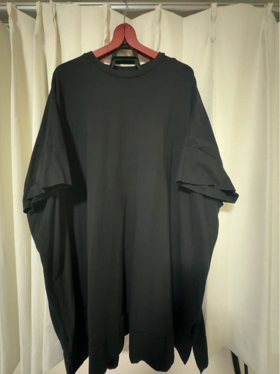Tシャツワンピース☆チュニック☆ブラック系☆ 黒系☆ カットソー地☆ワイド☆M〜LLでもラクラク☆ゆったり☆レディース☆拍卖