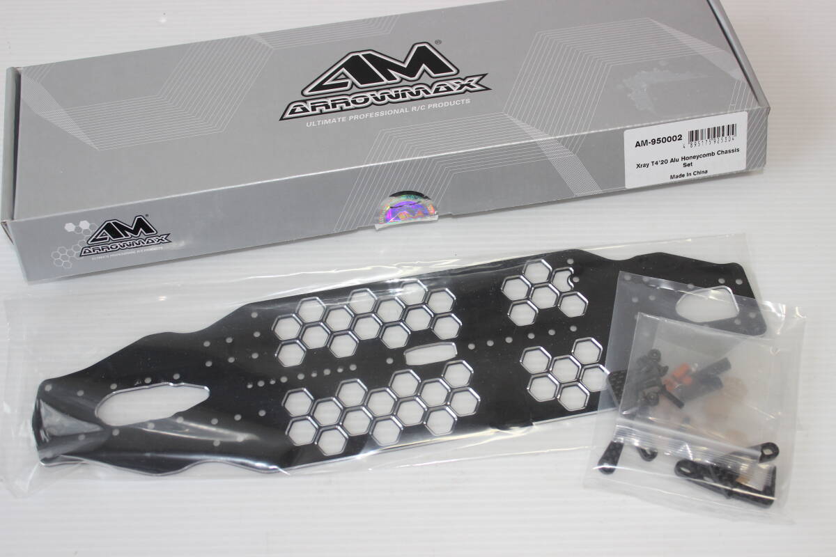 アローマックスXrayT4‘20用アルミハニカムシャーシ未使用品■ARROWMAX製拍卖