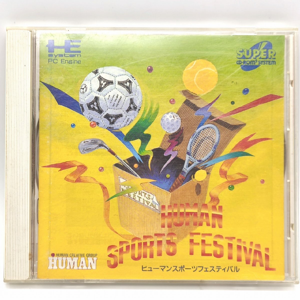 HUMAN(ヒューマン)『ヒューマンスポーツフェスティバル』PCエンジン・SUPER CD-ROM2・動作未確認・No.250529-54・梱包サイズ60拍卖