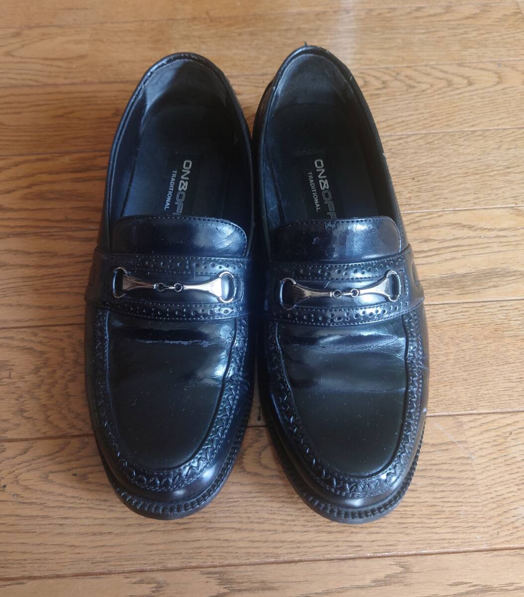 ON & OFF TRADITIONAL メンズ 合皮 ローファー 26.5cm拍卖