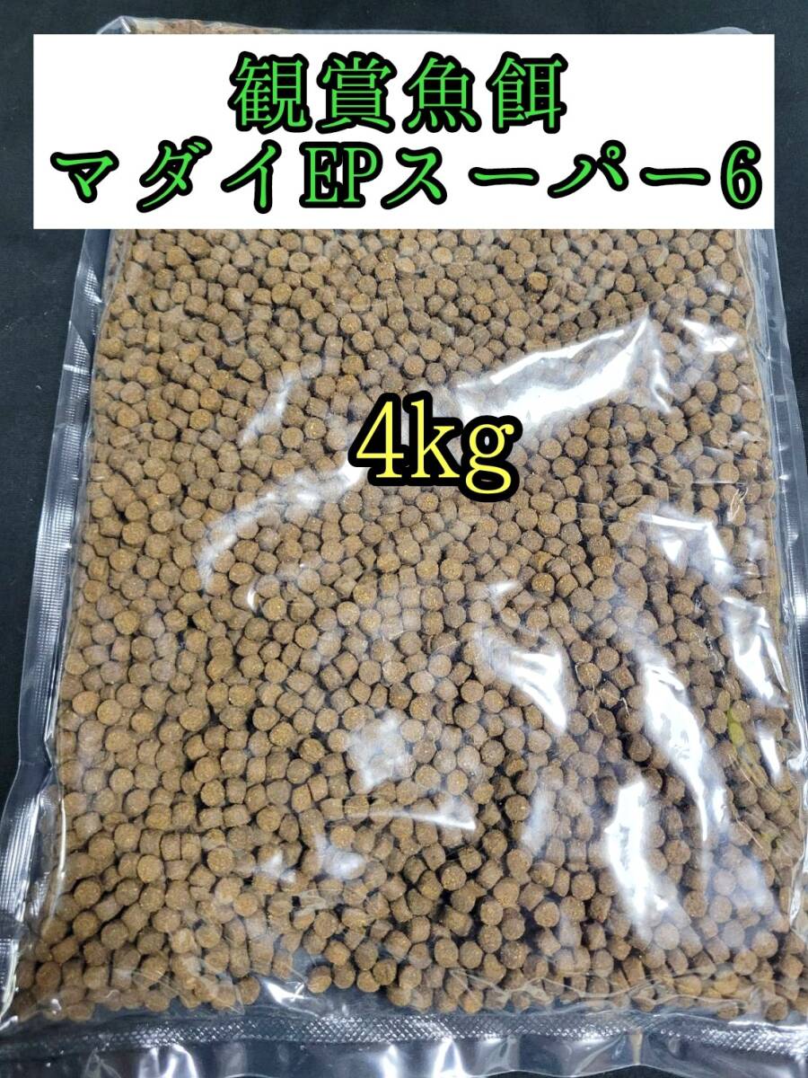 観賞魚餌 約5㎜ マダイEPスーパー6号 4kg 色揚げ 熱帯魚 おとひめ ダトニオ 錦鯉 亀拍卖