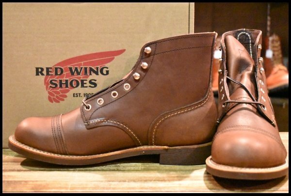 【8.5D 箱付 未使用 22年】レッドウィング 8111 アイアンレンジャー アンバー ハーネス キャップトゥ ブラウン ブーツ redwing HOPESMORE拍卖