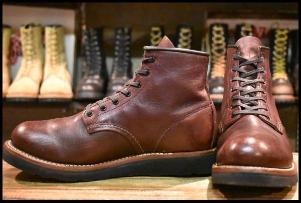 【9D 良品 13年 カスタム】レッドウィング 9011 ベックマン ブラックチェリー フェザーストーン プレーントゥ ブーツ redwing HOPESMORE拍卖