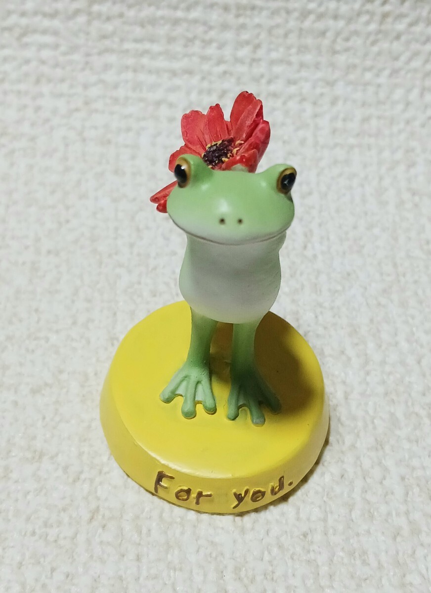 copeau【 For you サプライズ 後ろ手に花束を持つカエル】コポー (廃盤) 箱アリ 未使用/かえる 蛙 コレクション 置物 雑貨 小物 インテリア拍卖